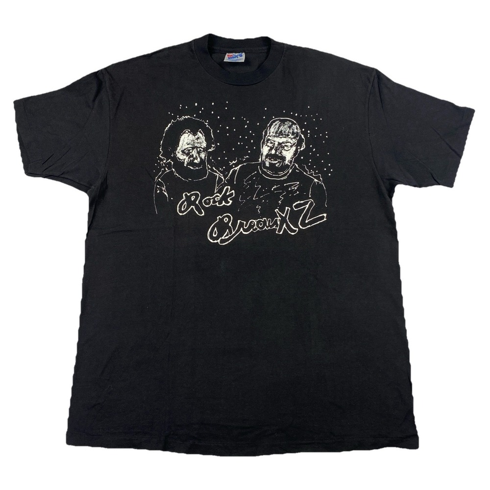 Vintage Rock Breaux'Z Show T-Shirt Single Stitch Black Rare Men's XL